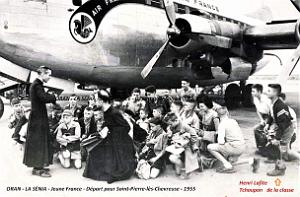 Oran - La Senia - Jeune France - Depart pour St Pierre des Chartreuse - 1955 -03